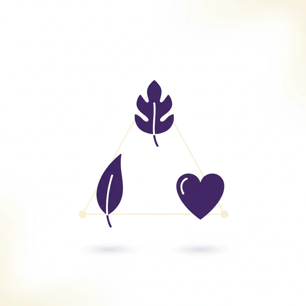 Minimalist illustration of three botanical leaf icons representing the three key ingredient categories in Wellaray Coffee